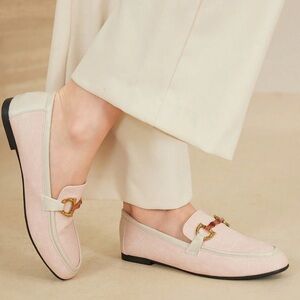 🆕 Textured Flat Loafer Shoes